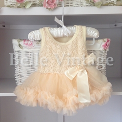 Champagne Peach Baby Belle Tutu Dress